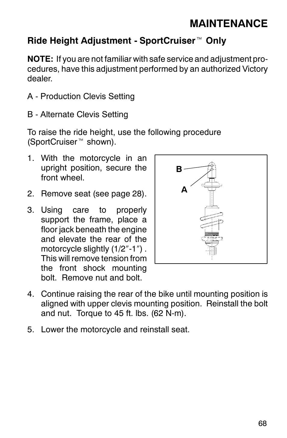 Maintenance | Polaris 2001 Victory Standard Cruiser User Manual | Page 75 / 107