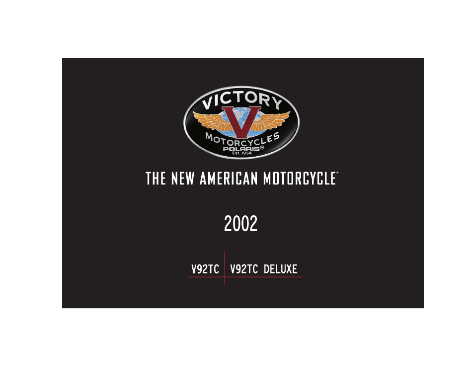 Polaris 2002 Victory Touring Cruiser User Manual | 166 pages