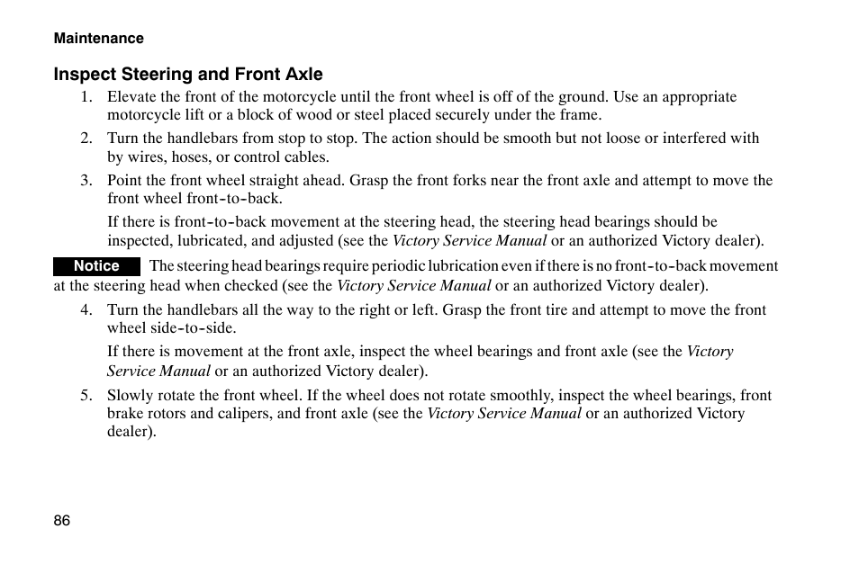 Polaris 2002 Victory Touring Cruiser User Manual | Page 100 / 166