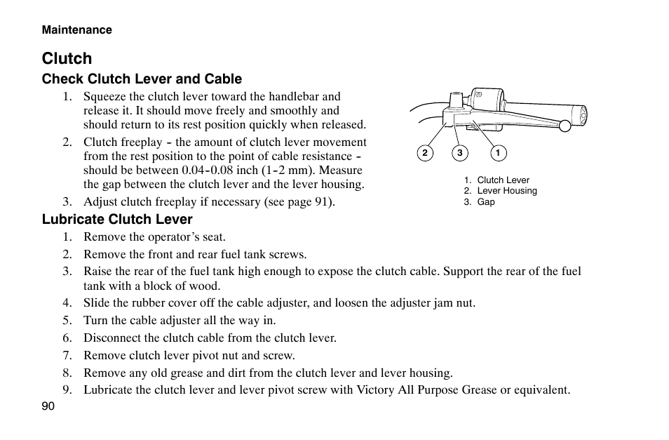 Clutch | Polaris 2002 Victory Touring Cruiser User Manual | Page 104 / 166