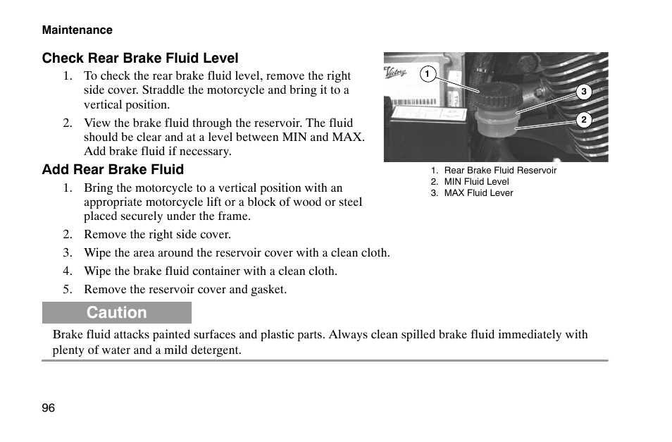 Caution | Polaris 2002 Victory Touring Cruiser User Manual | Page 110 / 166