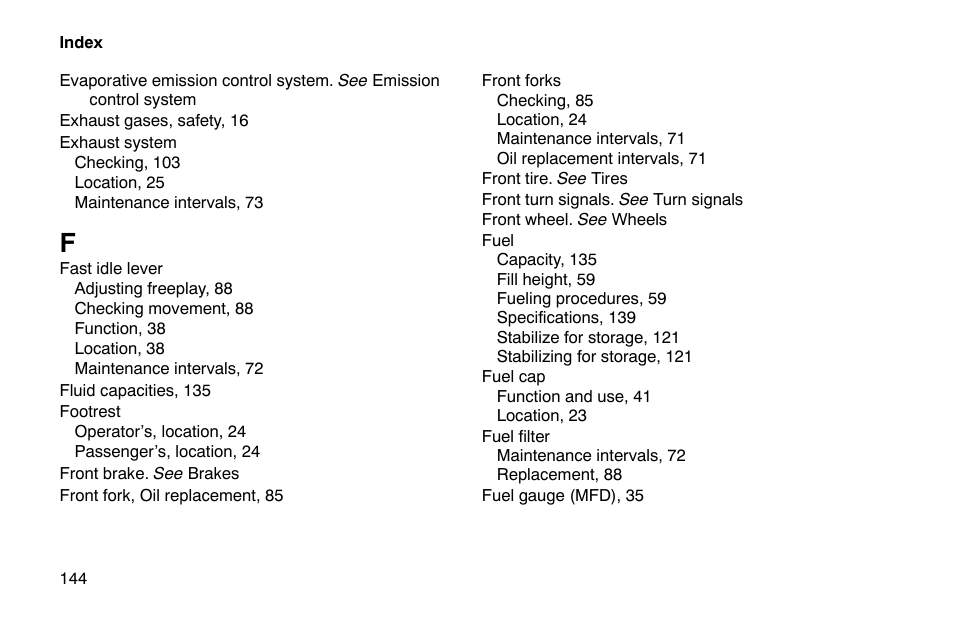 Polaris 2002 Victory Touring Cruiser User Manual | Page 158 / 166