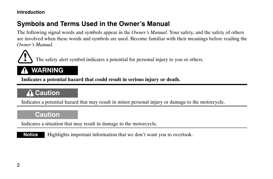 Polaris 2002 Victory Touring Cruiser User Manual | Page 16 / 166