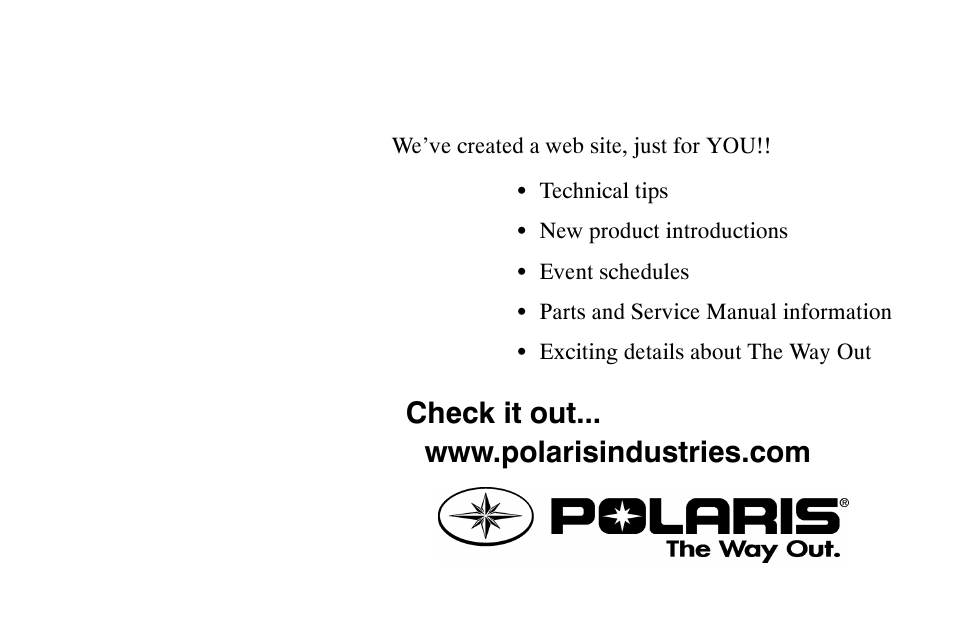 Polaris 2002 Victory Touring Cruiser User Manual | Page 3 / 166