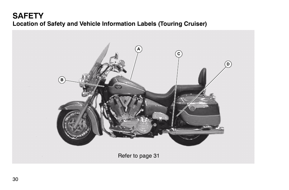 Safety | Polaris 2003 Victory Classic Cruiser User Manual | Page 32 / 180
