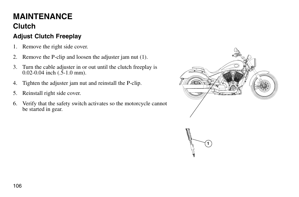 Maintenance, Clutch | Polaris 2003 Victory Vegas User Manual | Page 108 / 164