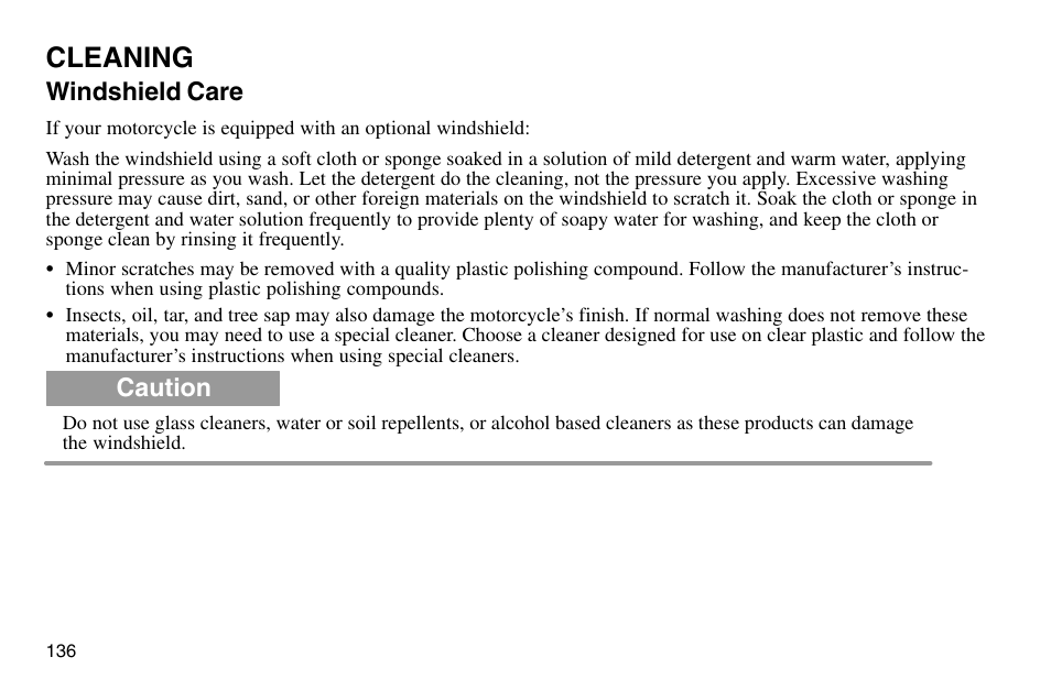 Cleaning | Polaris 2003 Victory Vegas User Manual | Page 138 / 164