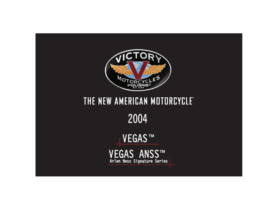 Polaris 2004 Victory Vegas User Manual | 165 pages