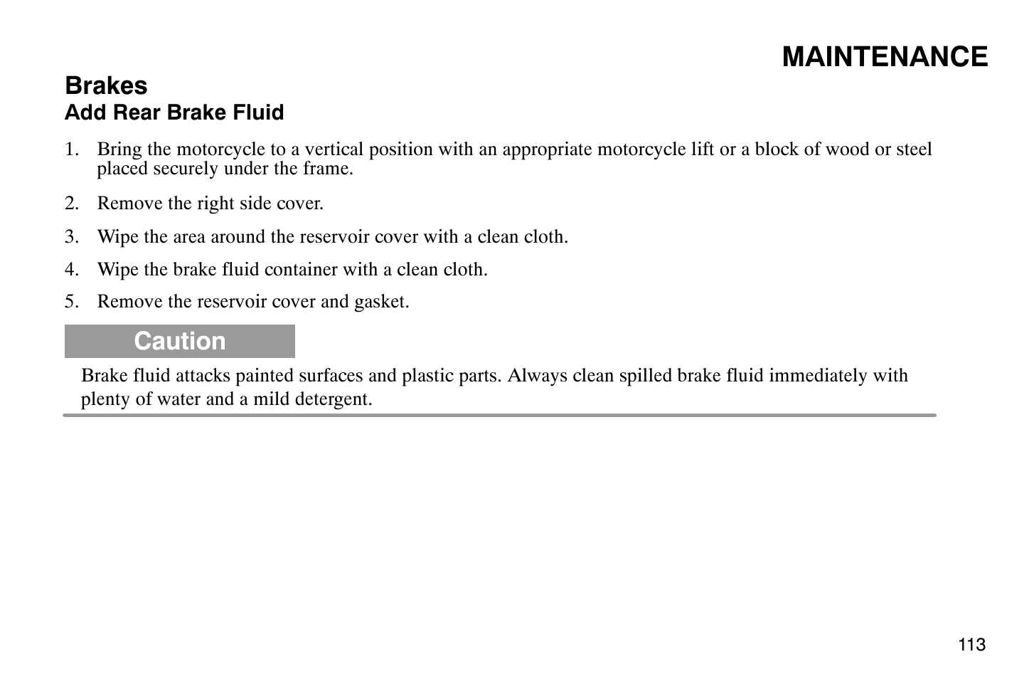 Maintenance | Polaris 2004 Victory Vegas User Manual | Page 115 / 165