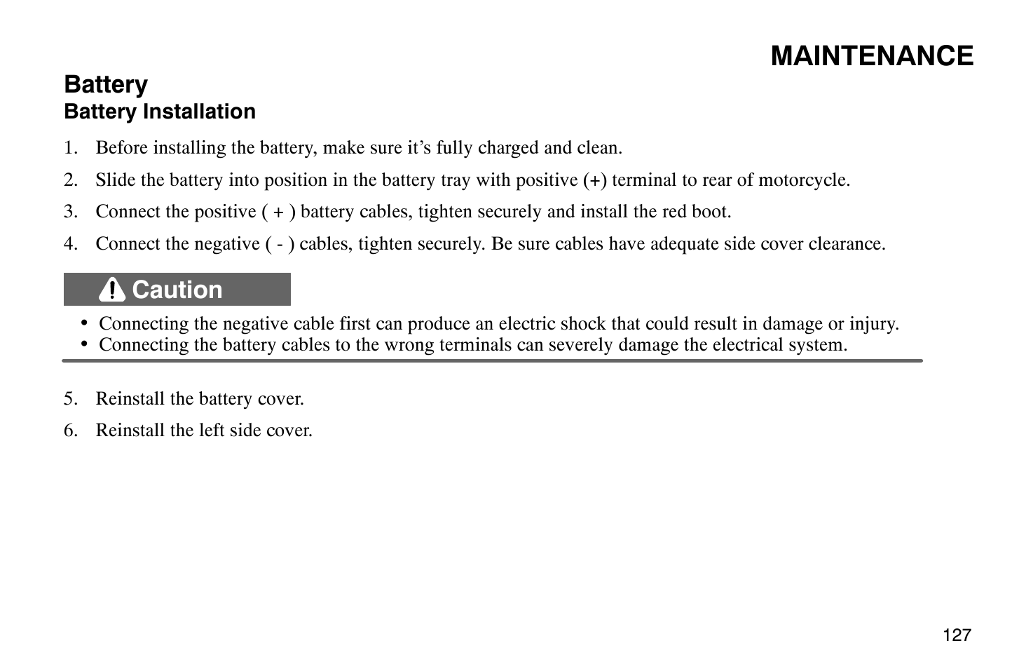 Maintenance | Polaris 2004 Victory Vegas User Manual | Page 129 / 165