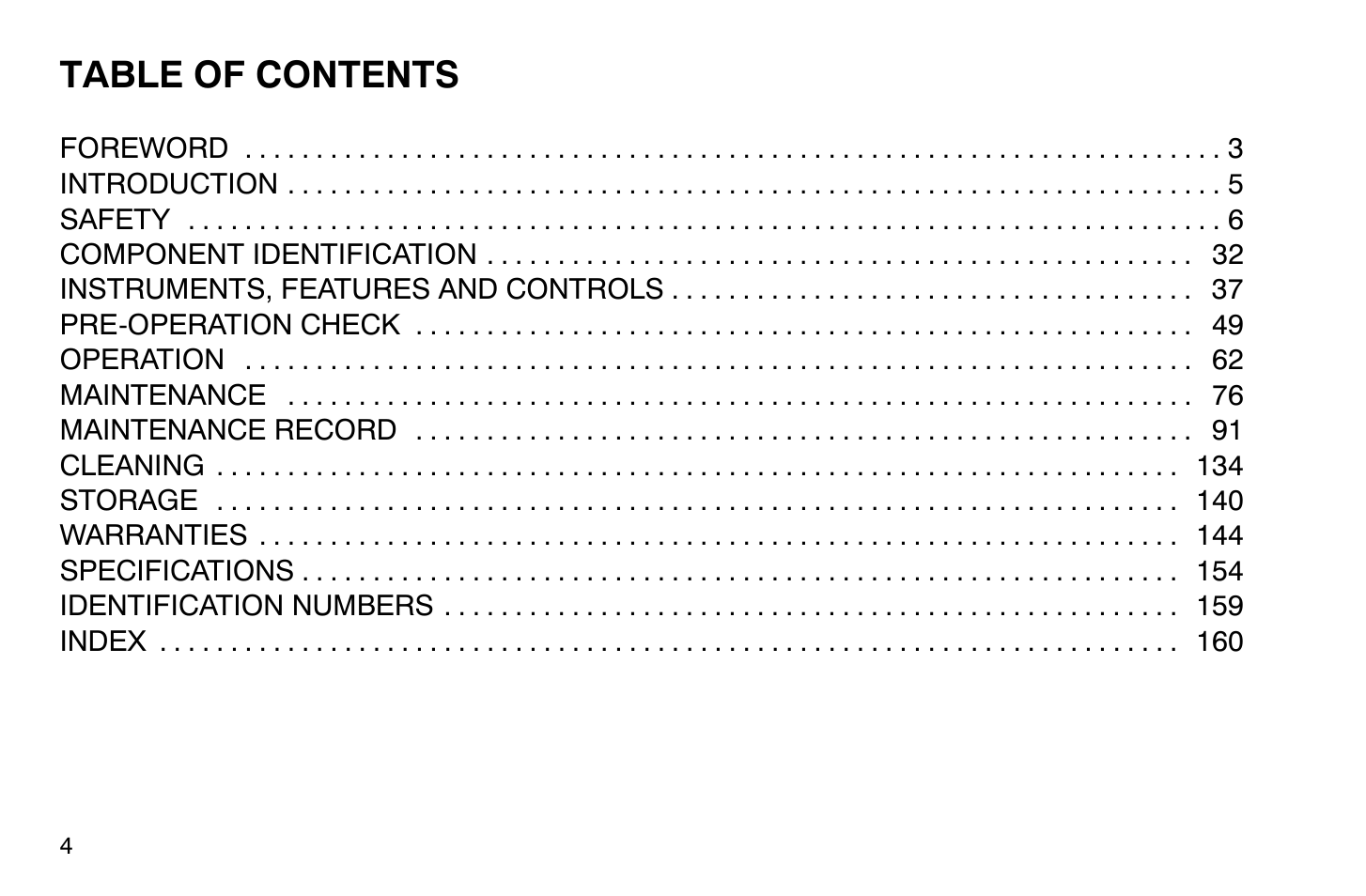 Polaris 2004 Victory Vegas User Manual | Page 6 / 165