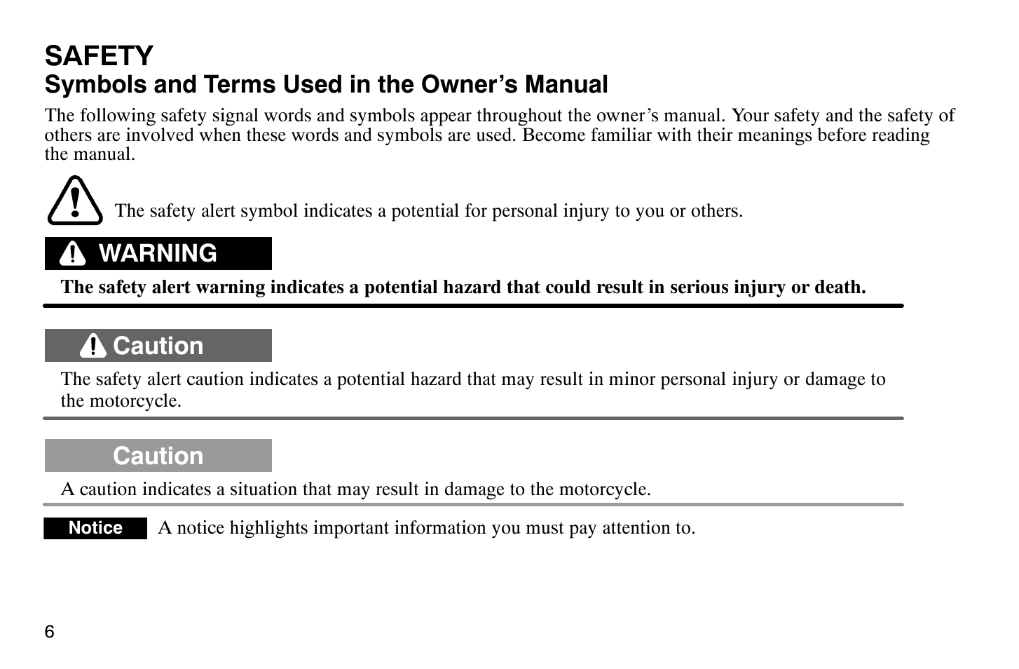 Safety | Polaris 2004 Victory Vegas User Manual | Page 8 / 165