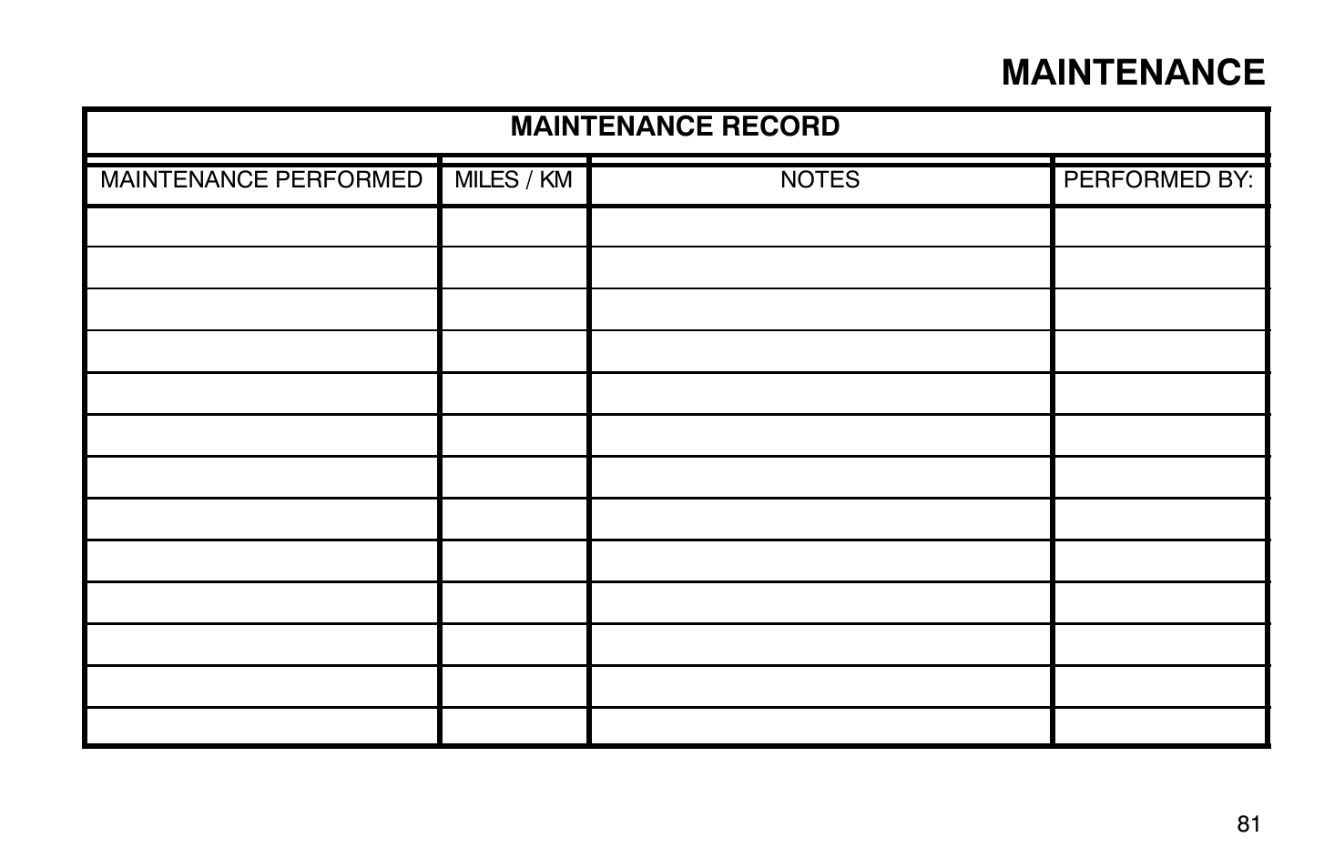 Maintenance | Polaris 2004 Victory Vegas User Manual | Page 83 / 165