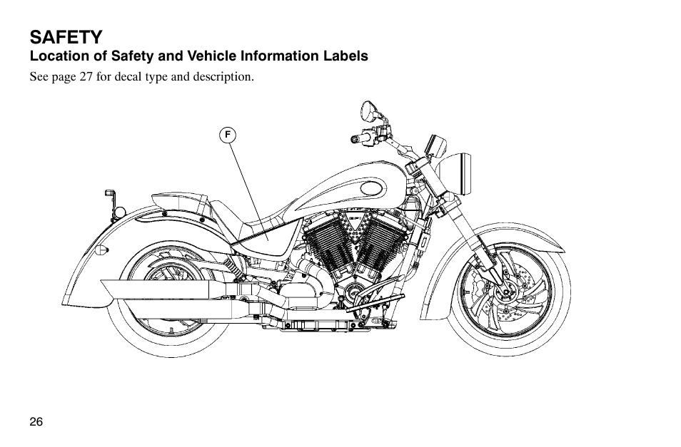 Safety | Polaris 2004 Victory Kingpin User Manual | Page 28 / 162