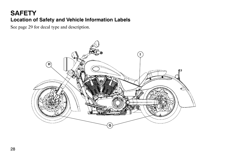 Safety | Polaris 2004 Victory Kingpin User Manual | Page 30 / 162