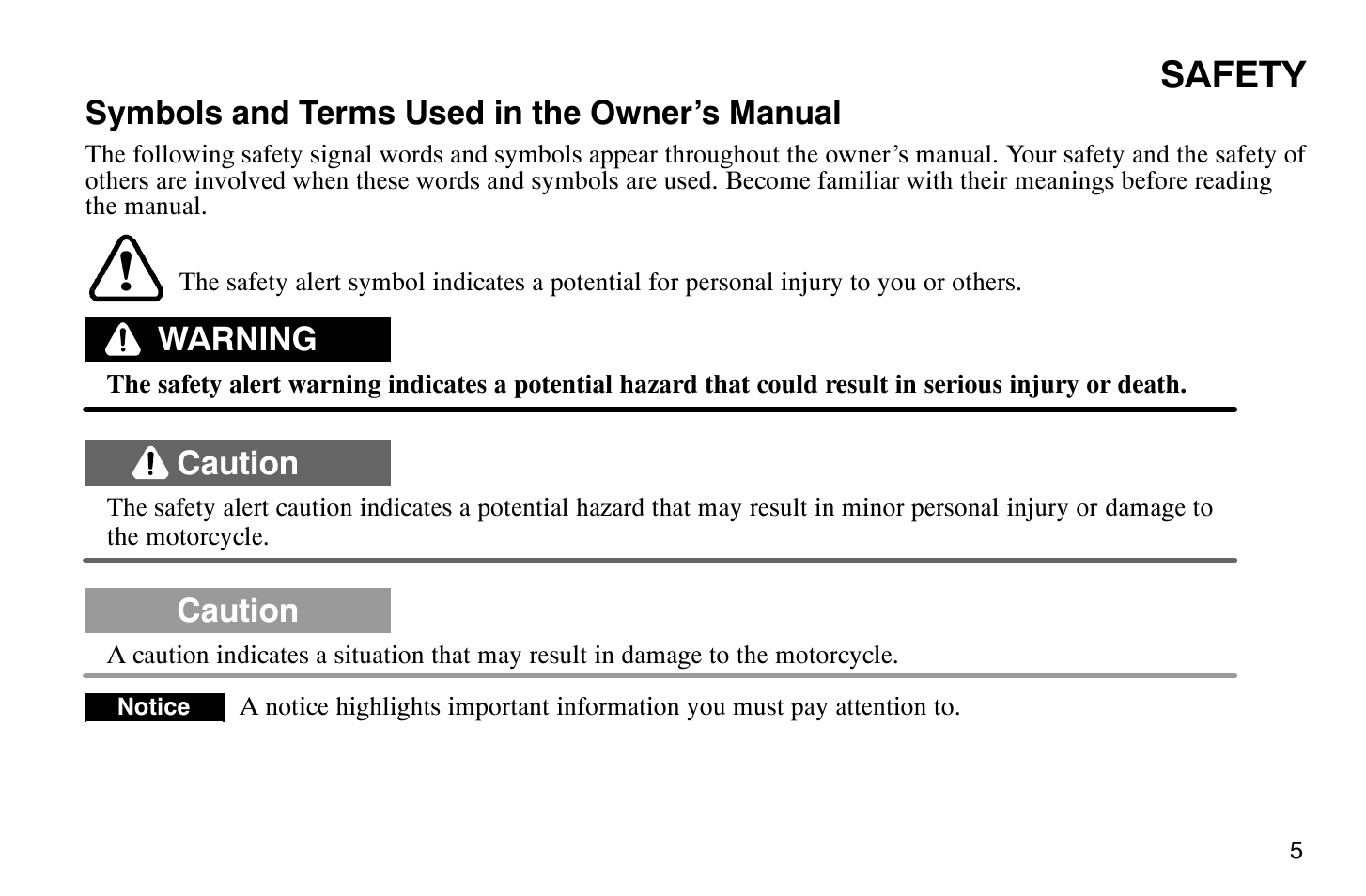 Safety | Polaris 2007 Victory Hammer User Manual | Page 10 / 167