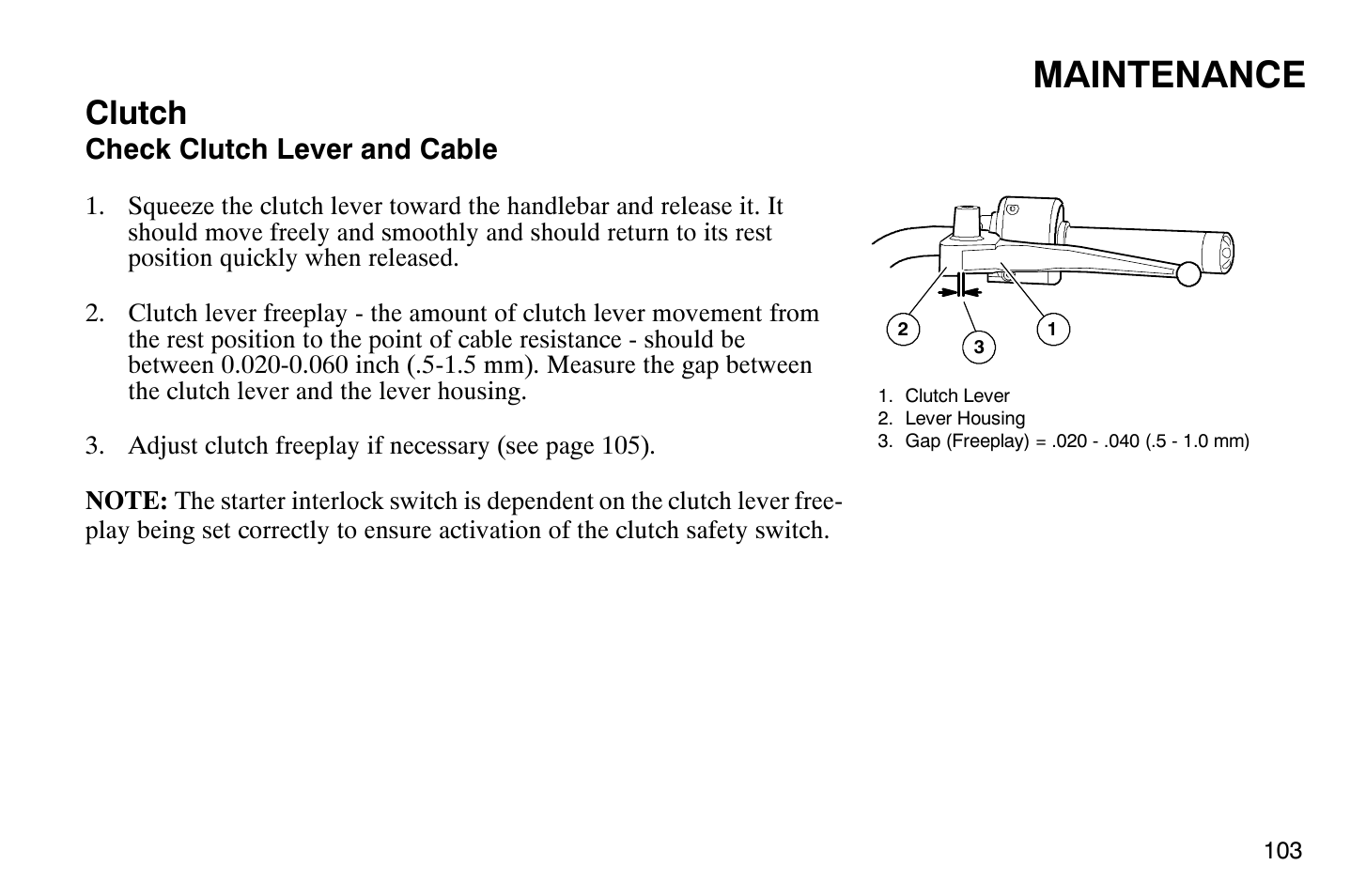 Maintenance, Clutch | Polaris 2007 Victory Hammer User Manual | Page 108 / 167