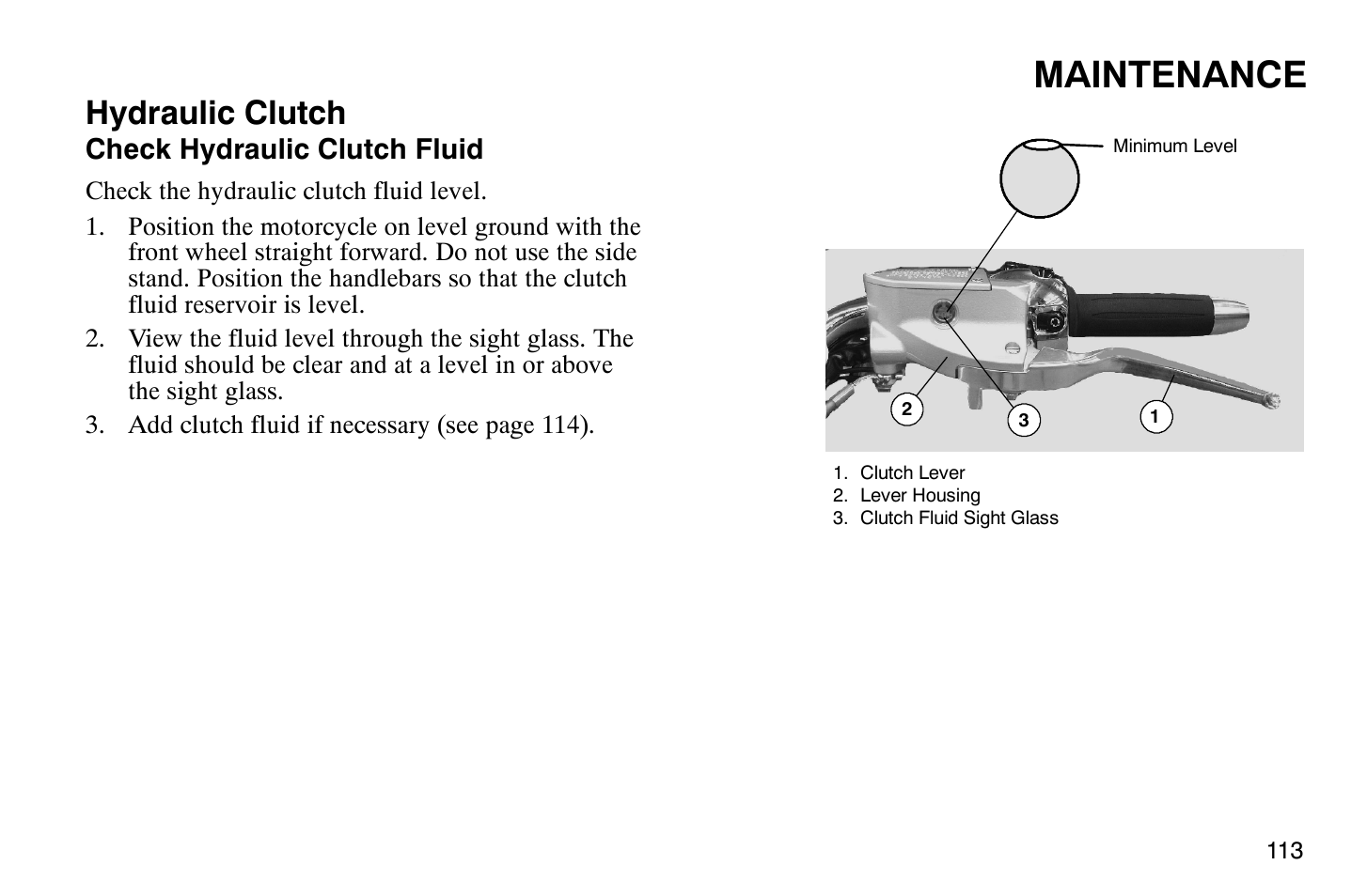 Maintenance, Hydraulic clutch | Polaris 2008 Victory Vegas User Manual | Page 118 / 178