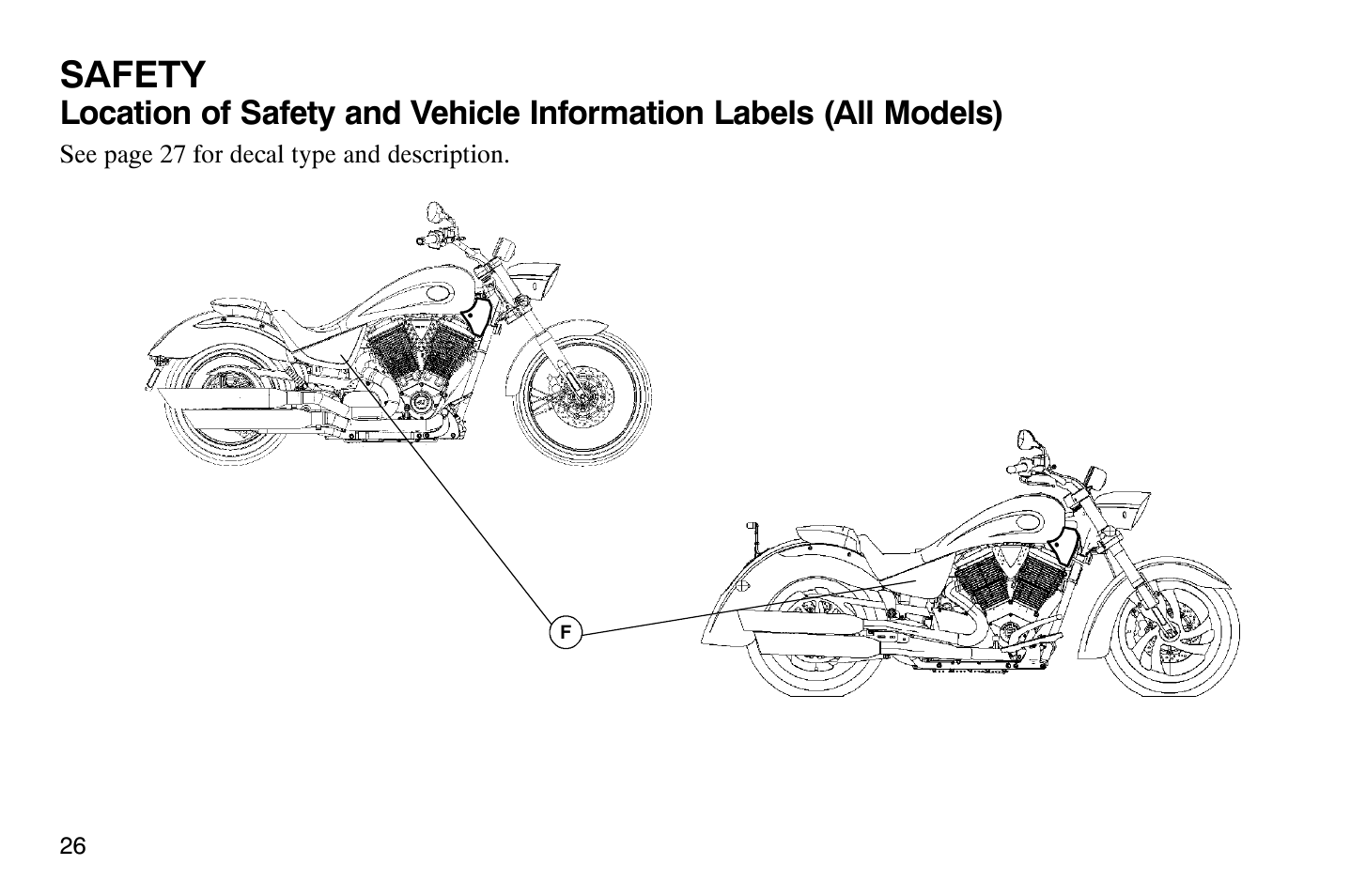 Safety | Polaris 2008 Victory Vegas User Manual | Page 31 / 178