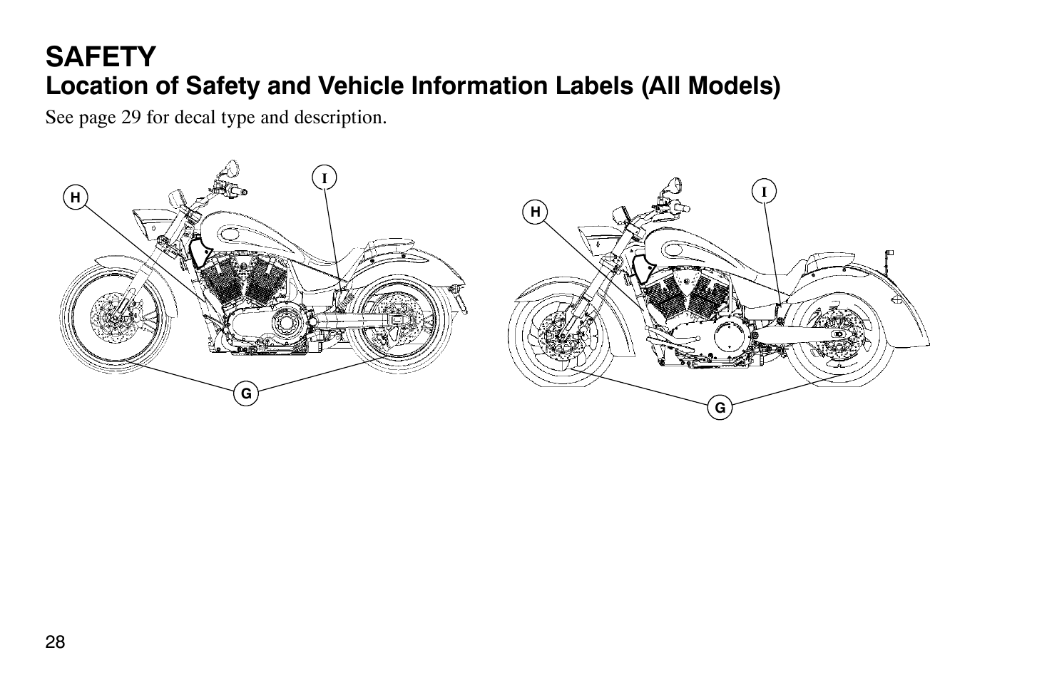 Safety | Polaris 2008 Victory Vegas User Manual | Page 33 / 178