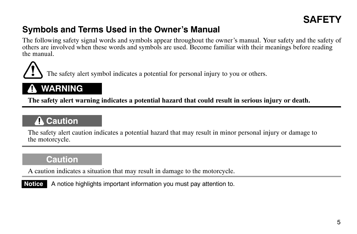 Safety | Polaris 2008 Victory Hammer User Manual | Page 10 / 170