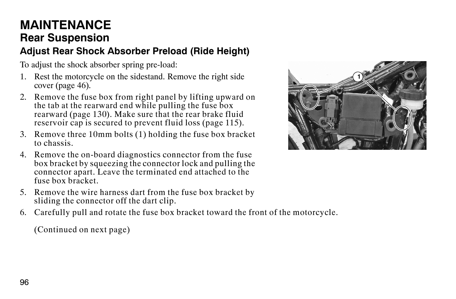 Maintenance, Rear suspension | Polaris 2008 Victory Hammer User Manual | Page 101 / 170