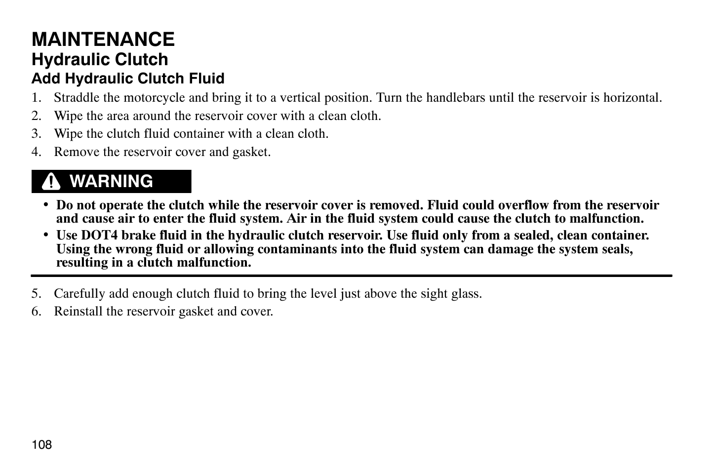 Maintenance | Polaris 2008 Victory Hammer User Manual | Page 113 / 170