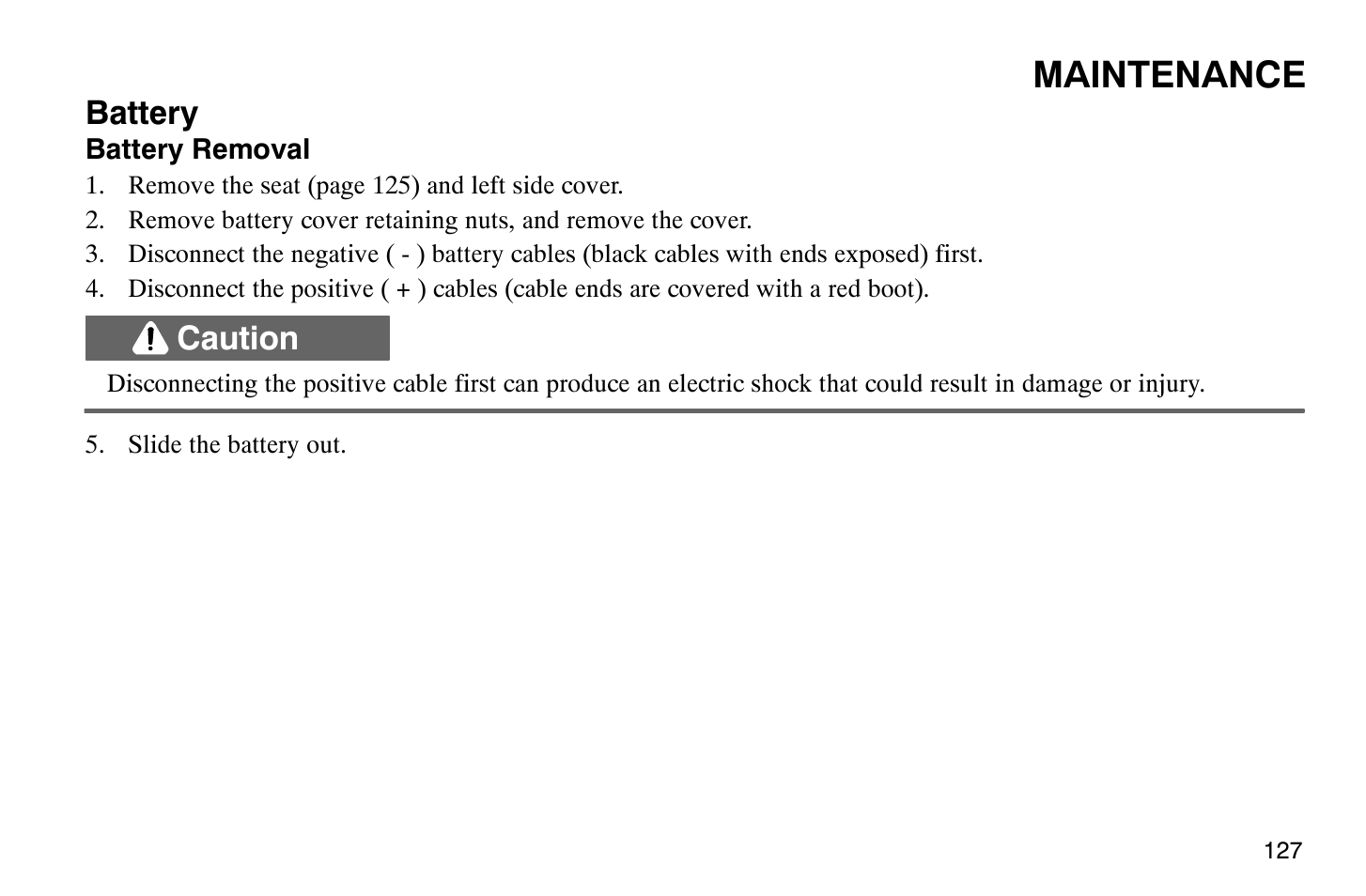 Maintenance | Polaris 2008 Victory Hammer User Manual | Page 132 / 170