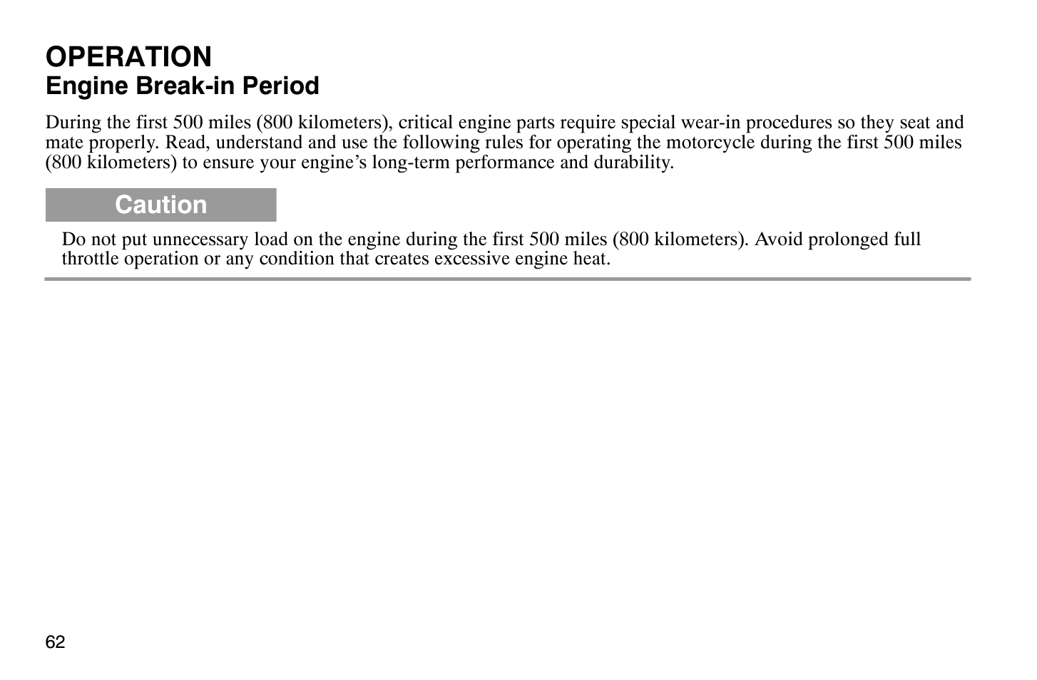 Operation | Polaris 2008 Victory Hammer User Manual | Page 67 / 170