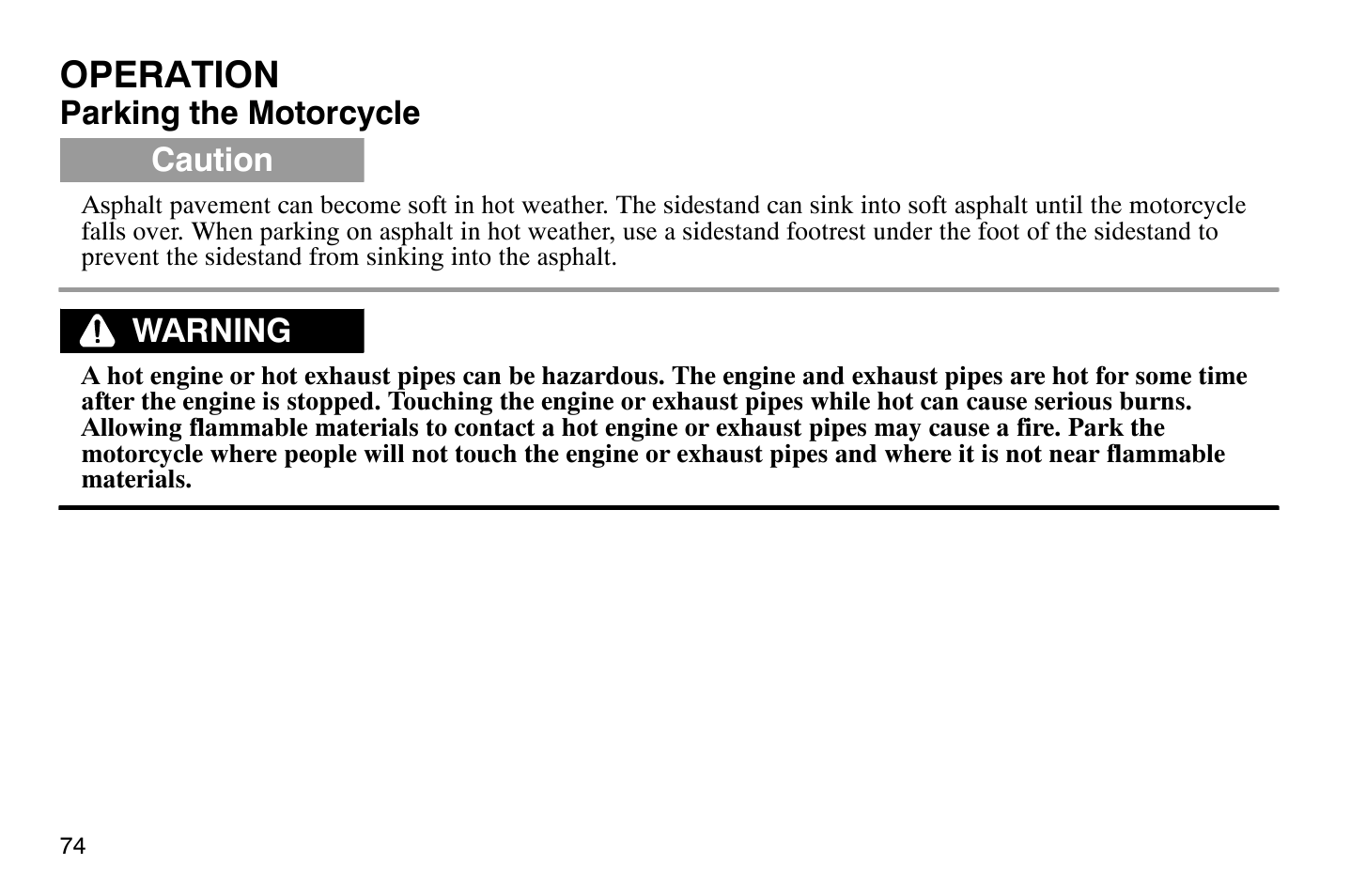 Operation | Polaris 2008 Victory Hammer User Manual | Page 79 / 170