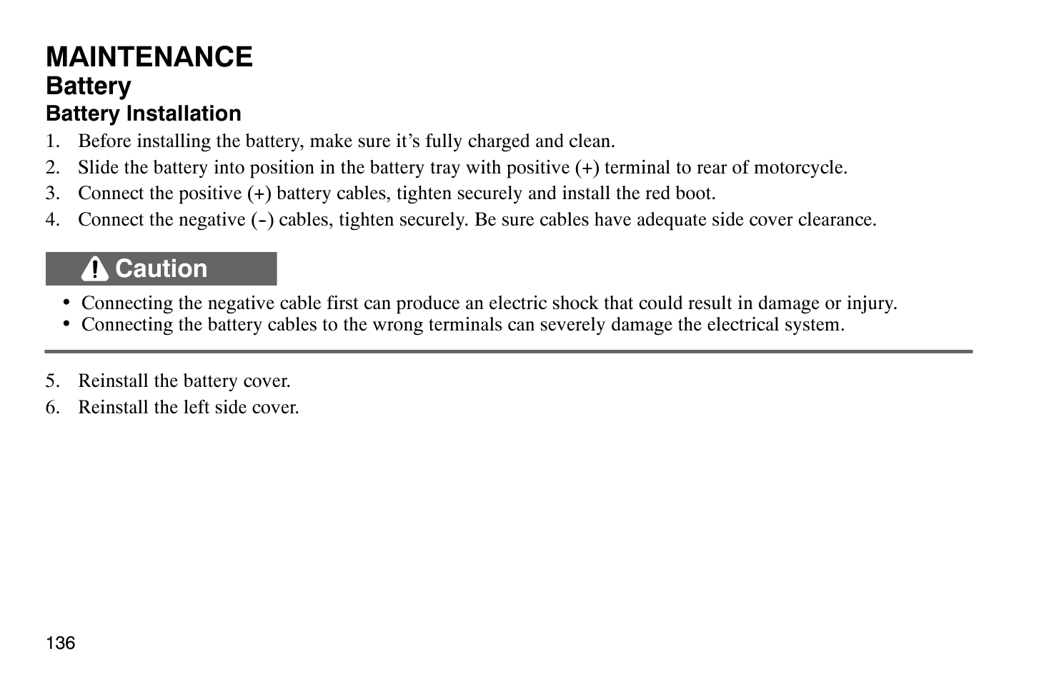 Maintenance | Polaris 2008 Victory Vegas User Manual | Page 141 / 178