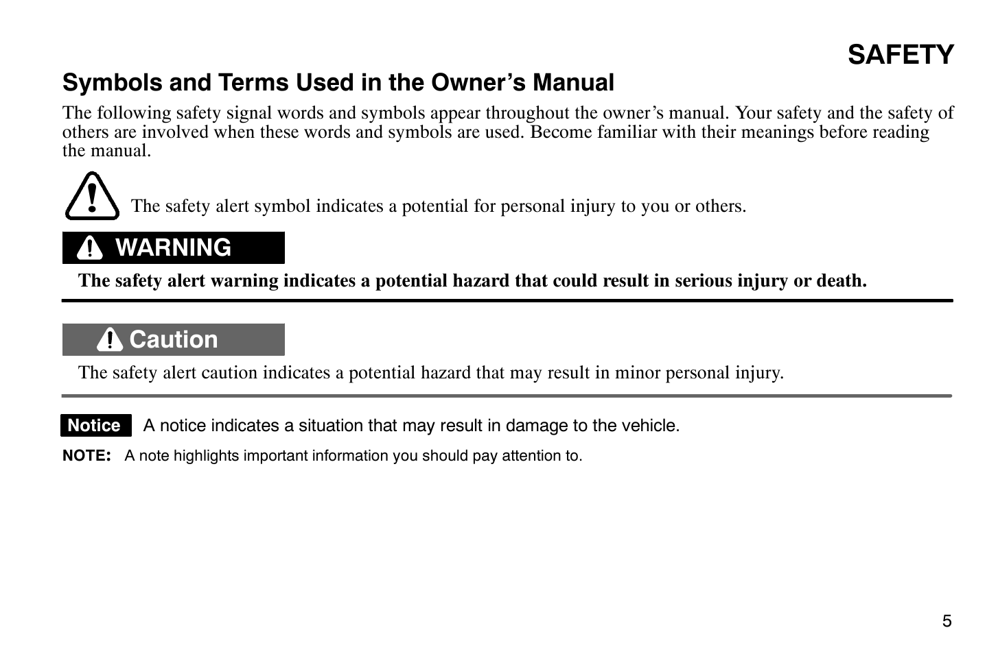 Safety | Polaris 2009 Victory Vegas User Manual | Page 10 / 178