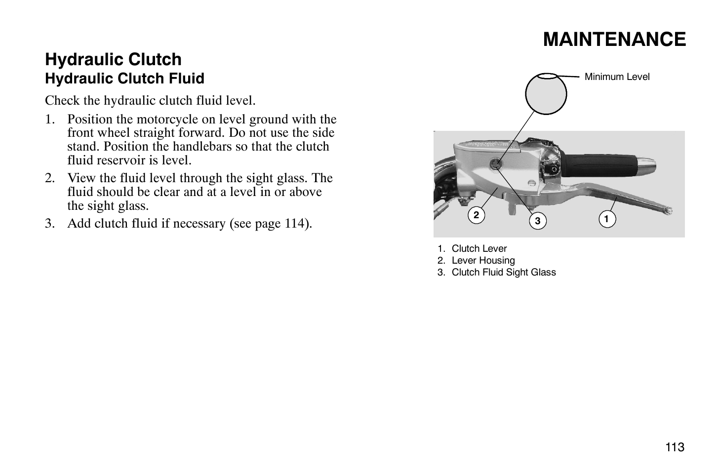 Maintenance, Hydraulic clutch | Polaris 2009 Victory Vegas User Manual | Page 118 / 178