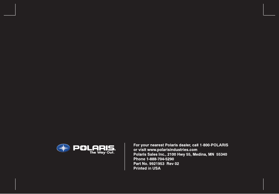 Polaris 2009 Victory Vegas User Manual | Page 2 / 178