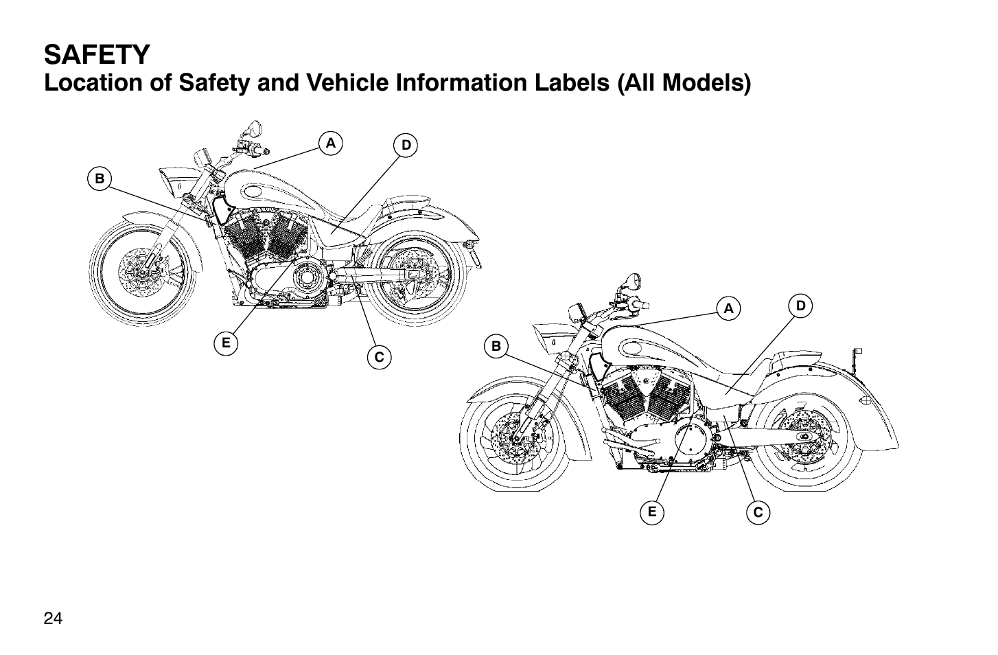 Safety | Polaris 2009 Victory Vegas User Manual | Page 29 / 178