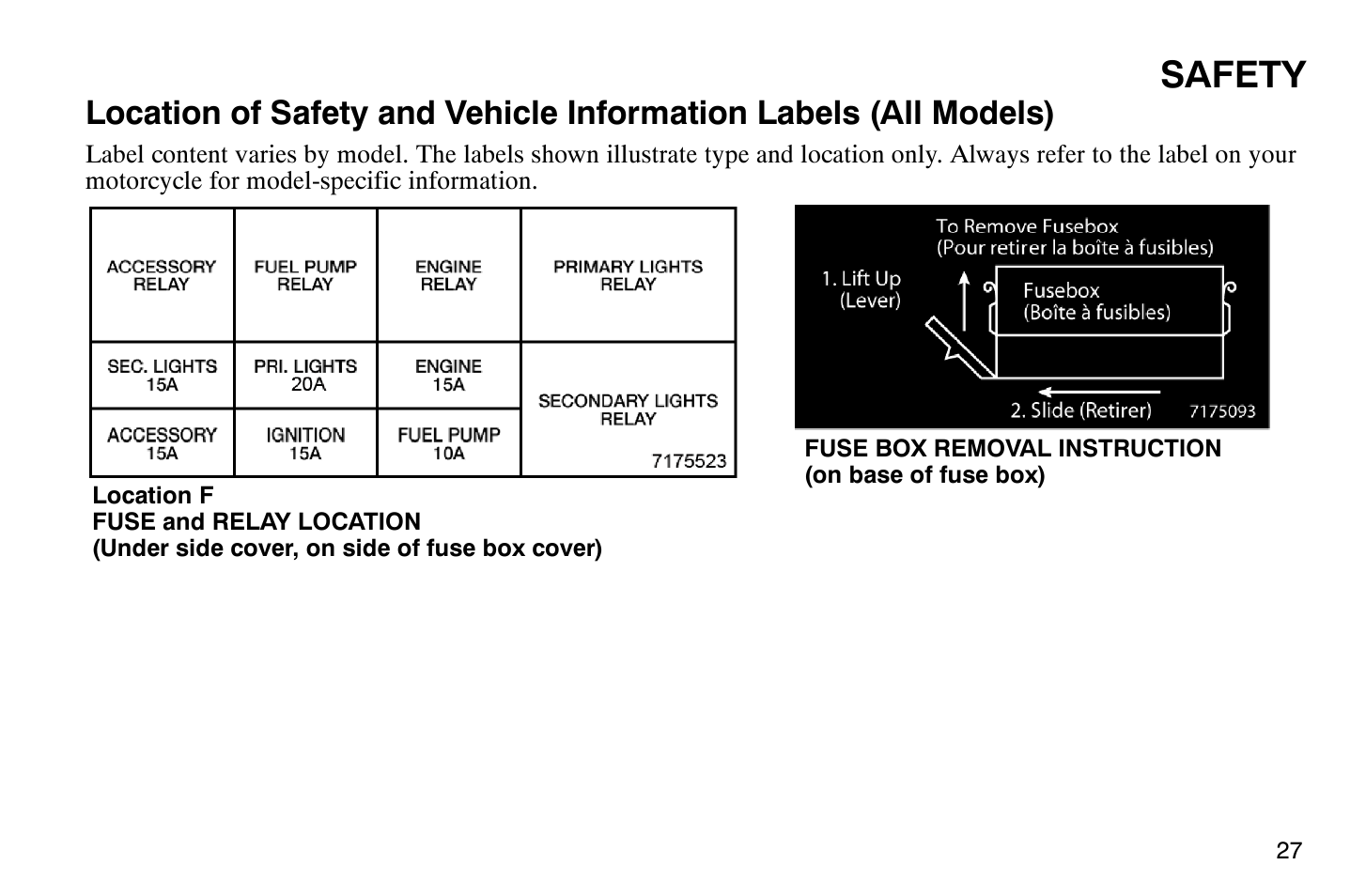 Safety | Polaris 2009 Victory Vegas User Manual | Page 32 / 178