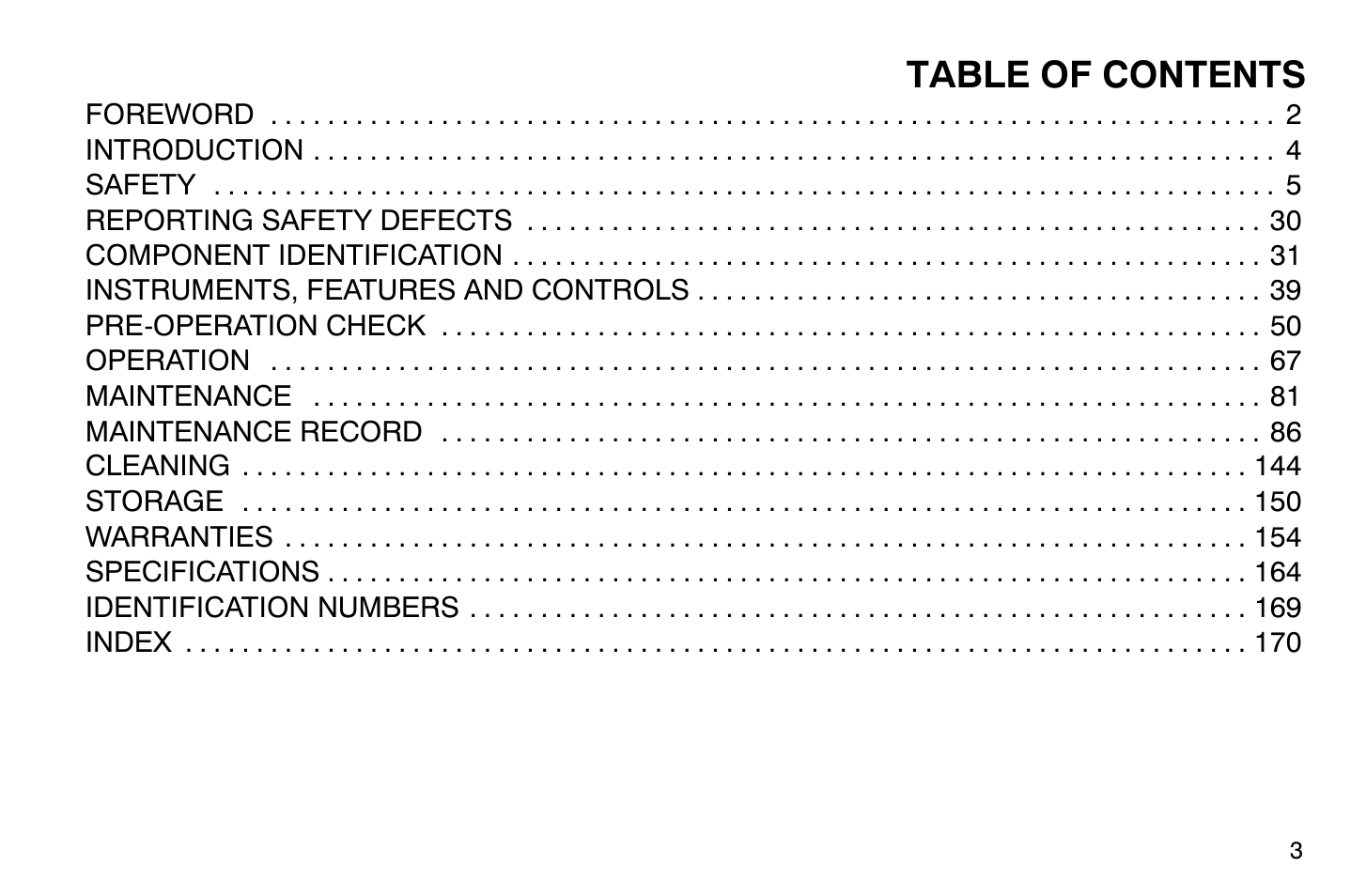 Polaris 2009 Victory Vegas User Manual | Page 8 / 178