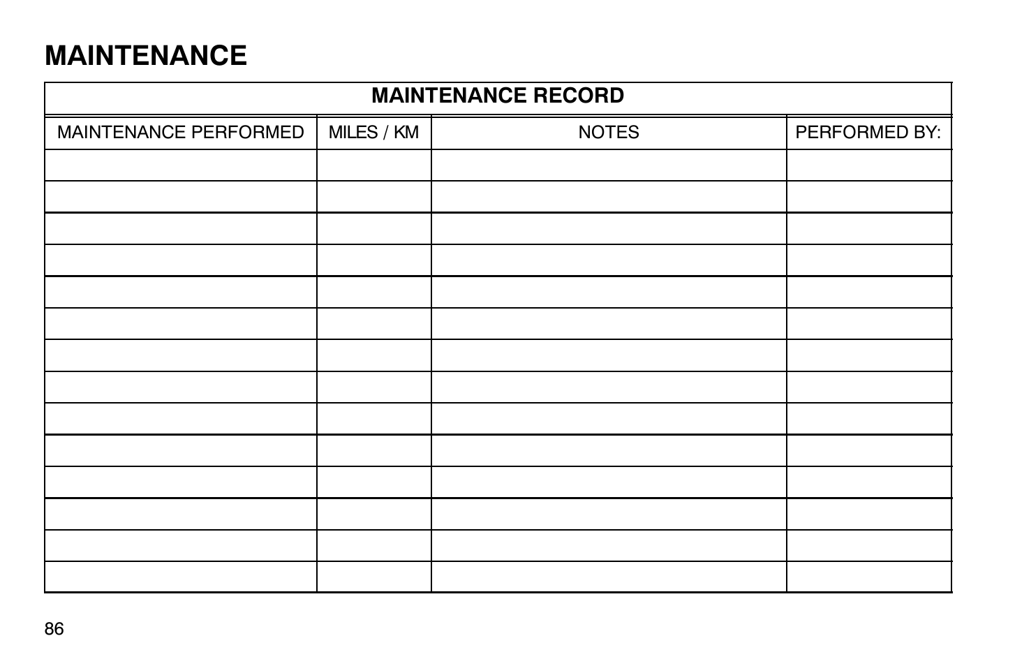 Maintenance | Polaris 2009 Victory Vegas User Manual | Page 91 / 178