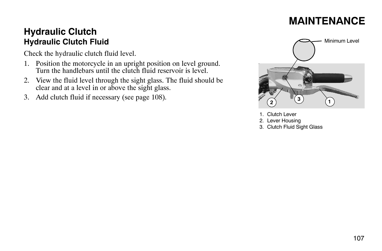 Maintenance, Hydraulic clutch | Polaris 2009 Victory Vegas Jackpot User Manual | Page 112 / 171