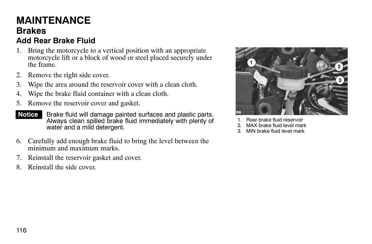 Maintenance, Brakes | Polaris 2009 Victory Vegas Jackpot User Manual | Page 121 / 171