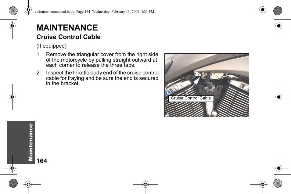 Maintenance | Polaris 2009 Victory Victory Vision User Manual | Page 167 / 323