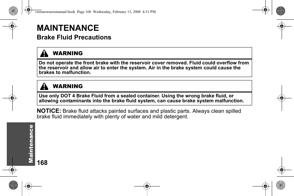 Maintenance | Polaris 2009 Victory Victory Vision User Manual | Page 171 / 323