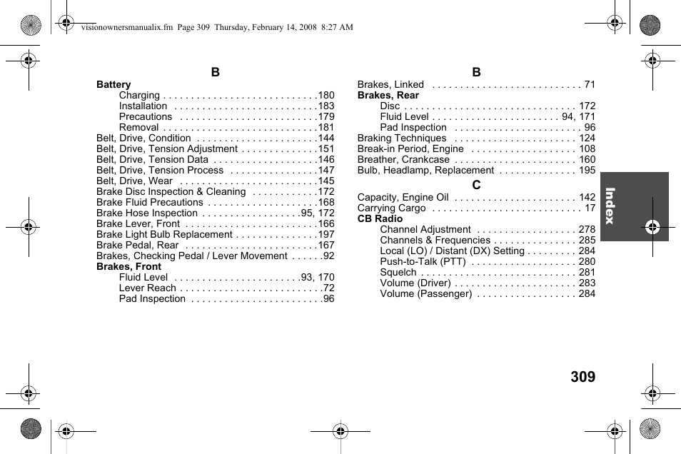 Polaris 2009 Victory Victory Vision User Manual | Page 312 / 323