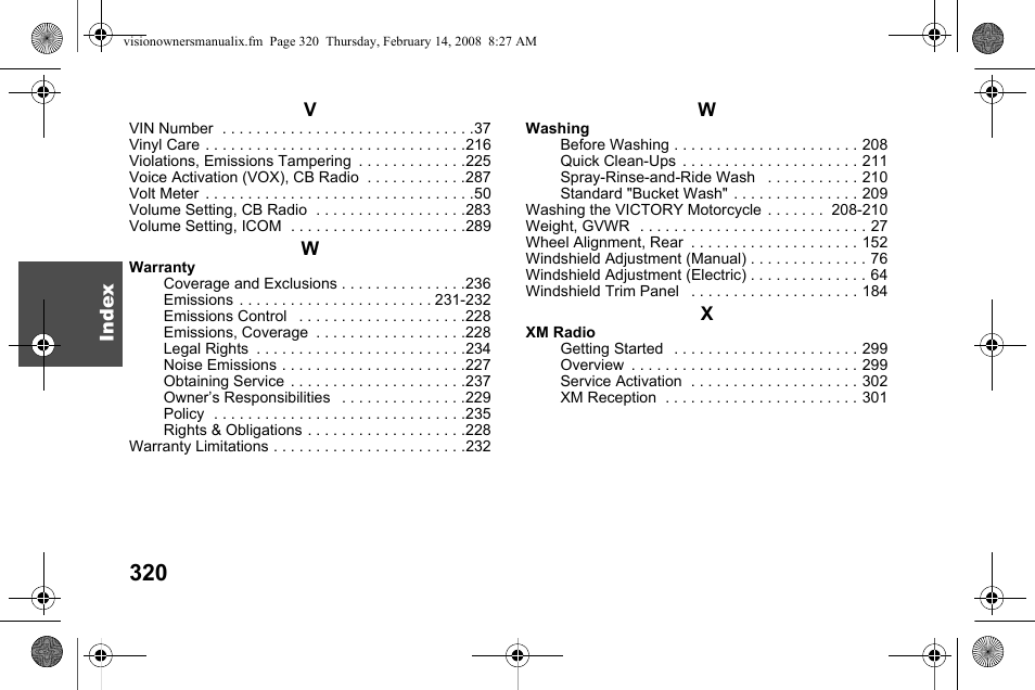 Polaris 2009 Victory Victory Vision User Manual | Page 323 / 323