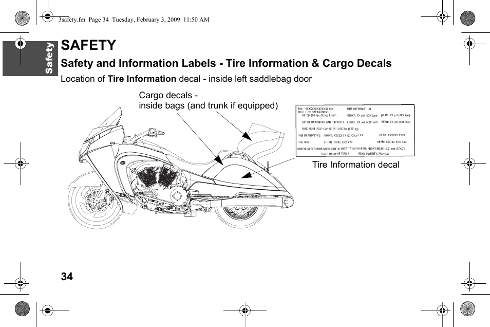 Safety | Polaris 2009 Victory Victory Vision User Manual | Page 37 / 323