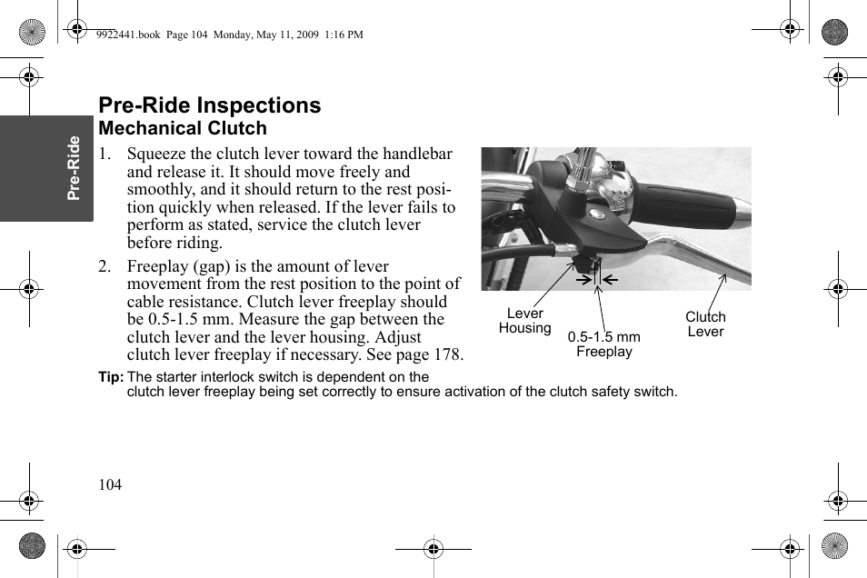 Pre-ride inspections | Polaris 2010 Victory Victory Vision 8-Ball User Manual | Page 108 / 334