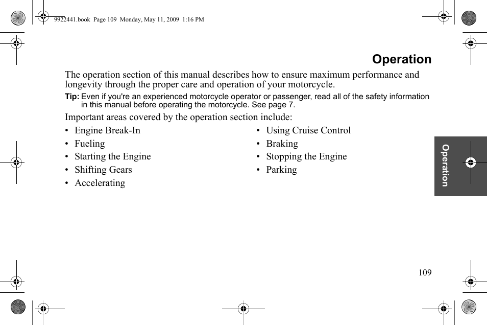 Operation | Polaris 2010 Victory Victory Vision 8-Ball User Manual | Page 113 / 334