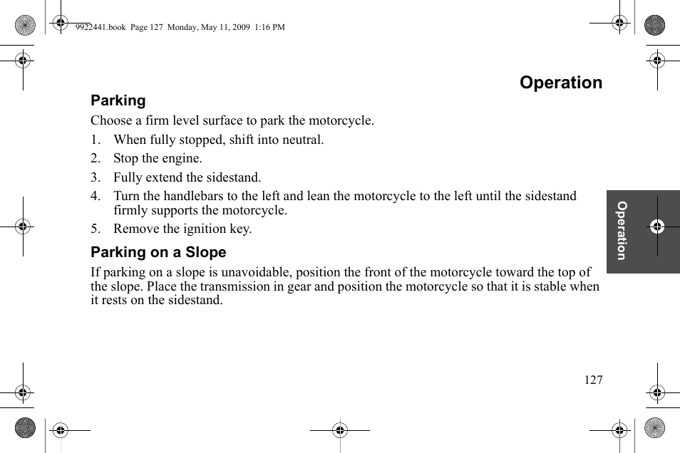 Operation | Polaris 2010 Victory Victory Vision 8-Ball User Manual | Page 131 / 334