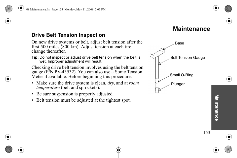 Maintenance | Polaris 2010 Victory Victory Vision 8-Ball User Manual | Page 157 / 334