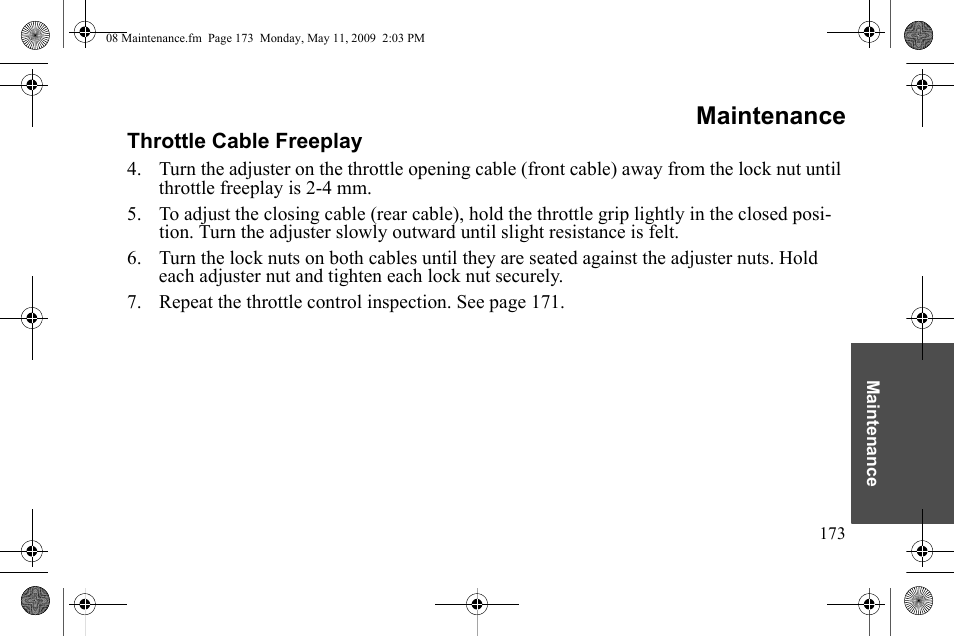 Maintenance | Polaris 2010 Victory Victory Vision 8-Ball User Manual | Page 177 / 334
